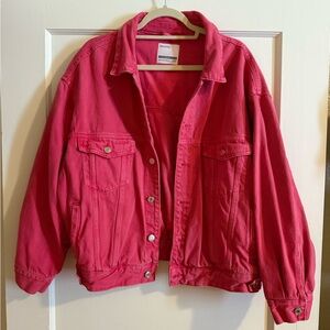 Bershka oversized denim jacket